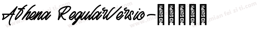 Athena RegularVersio字体转换